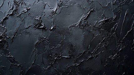 Fototapeta premium Textured black surface with an abstract design, perfect for backgrounds, wallpapers, or creative projects.