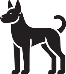 illustration of a dog ,  Dog Vector Silhouette Illustration , Dog Illustration , Dog Art Drawing , Animal Vector Silhouette Illustration