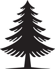 illustration of a tree ,  Pine Tree Vector Silhouette Illustration , Pine Tree Illustration , Pine Tree Art Drawing , Tree Vector Silhouette Illustration