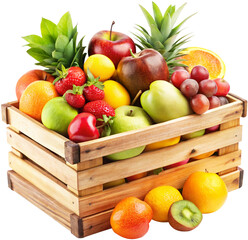 fruit basket with fruits