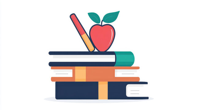 Clean logo design for an online tutoring school on a white backdrop, reflecting modern education and accessibility.