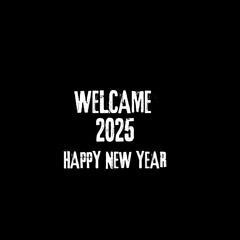 Cheerful New Year 2025 text plan. Front of business journal for 2025 new year with wishes. Blissful New Year 2025 Plan Layout. Present day Plan for Schedules, Greeting, Hello Card, and Occasions plan