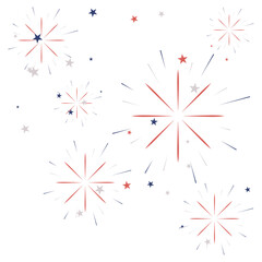 4th of july USA Independence day design of fireworks