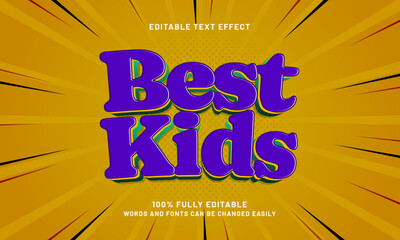 best kids editable text effects with a kids and play theme