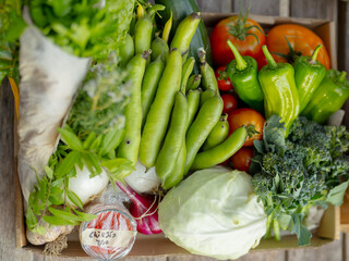 fresh organic vegetables