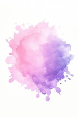 Soft Watercolor Splash in Light Pink and Lavender for Feminine Branding and Design
