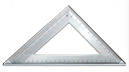 Triangle ruler for precise measurements and angles , stationery, school supplies, geometry, math tool, triangular