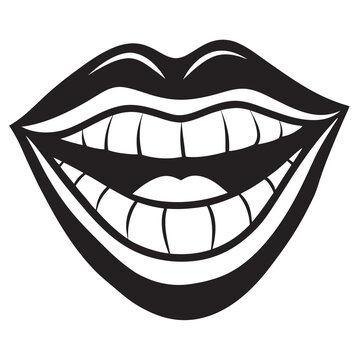 recommend clip art: Laughing silhouette vector art illustration