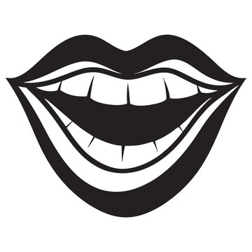 recommend clip art: Laughing silhouette vector art illustration