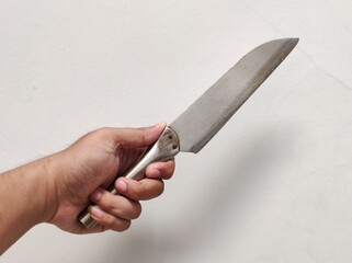Hand with knife