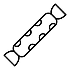 Candy icon. Simple sweet dessert food vector illustration.