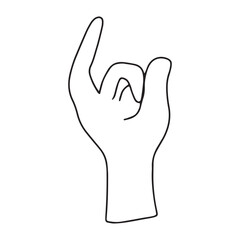 various hand gesture for love or heart collection design. Cartoon hand gesture cartoon isolated on white background