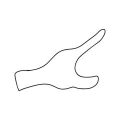 various hand gesture for love or heart collection design. Cartoon hand gesture cartoon isolated on white background