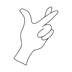 various hand gesture for love or heart collection design. Cartoon hand gesture cartoon isolated on white background