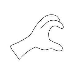 various hand gesture for love or heart collection design. Cartoon hand gesture cartoon isolated on white background