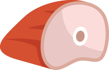 Big piece of ham meat lying and waiting to be eaten