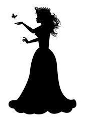 Cute Princess Silhouette