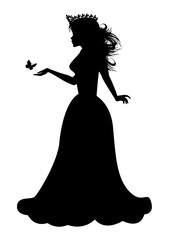 Cute Princess Silhouette