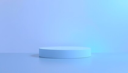 Elegant 3d podium with carpet on stage, for business