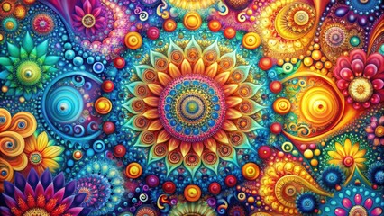 Fototapeta premium Colorful abstract background texture with vibrant hues and intricate patterns, abstract, vibrant, colorful, background, texture