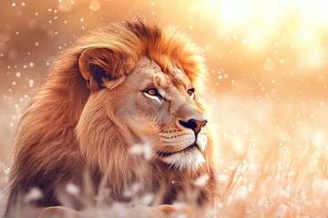 Naklejka premium Lion