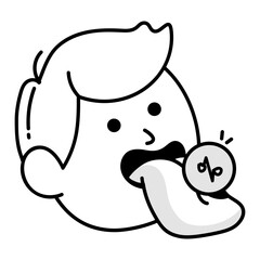 Customer offer icon in doodle style 

