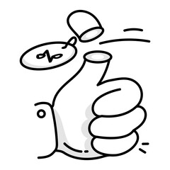 Best price icon in drawing style 

