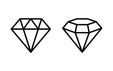diamond icon vector