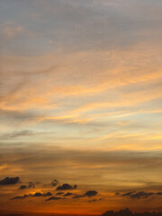 sunset in the desert