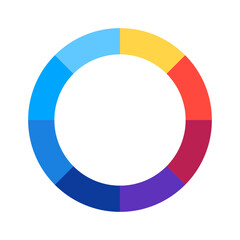 Naklejka premium Color Wheel | Interactive Color Theory Tool | Attractive color wheel