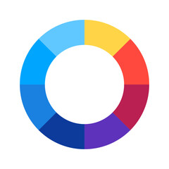 Naklejka premium Color Wheel | Interactive Color Theory Tool | Attractive color wheel