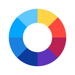 Fototapeta premium Color Wheel | Interactive Color Theory Tool | Attractive color wheel