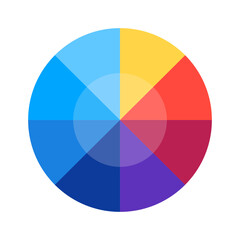 Obraz premium Color Wheel | Interactive Color Theory Tool | Attractive color wheel