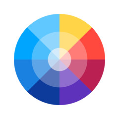 Fototapeta premium Color Wheel | Interactive Color Theory Tool | Attractive color wheel