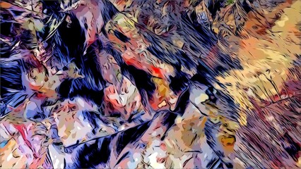 abstract background wallpaper. Modern motif visual art. Mixtures of oil paint. Trendy hand painting canvas. Wall decor and Wall art prints Idea. 3D Texture. Art object	