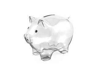 Glass piggy bank