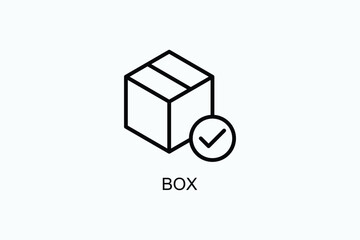 Box Vector Icon Or Logo Illustration