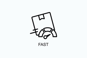 Fast Vector Icon Or Logo Illustration
