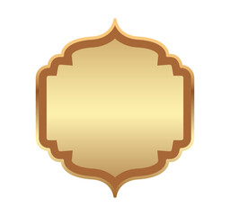 Vector Islamic Frame Shape Illustration