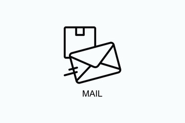 Mail Vector Icon Or Logo Illustration