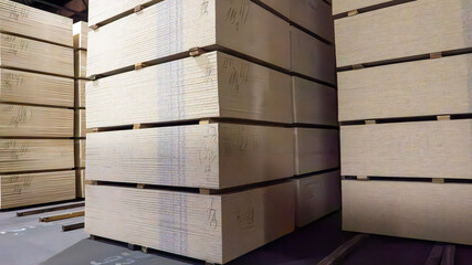 A stack of wood planks with the numbers 1 through 6 on them