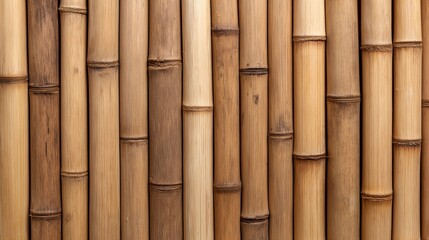 Natural Bamboo Wall Texture Background