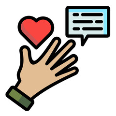 Obraz premium Volunteer Icon