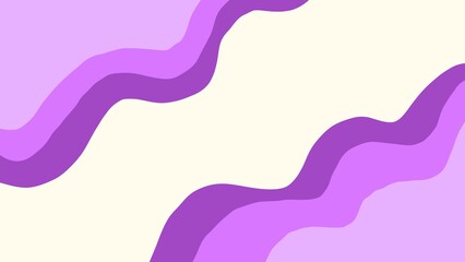 Aesthetic background of purple and beige waves. Purple and beige abstract wallpaper for presentations