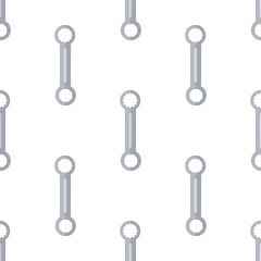 Cartoon Ratchet spanner seamless pattern.