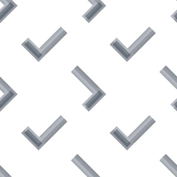 Cartoon Square ruler seamless pattern.
