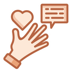 Obraz premium Volunteer Icon