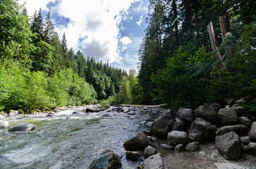 Kettle River near Cascade Falls located Northeast of Mission, British Columbia, Canada