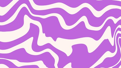 Aesthetic background of purple wave line texture. Liquid abstract wallpaper in purple color