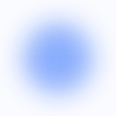 Blue circle aesthetic wallpaper blurred with grainy noise texture